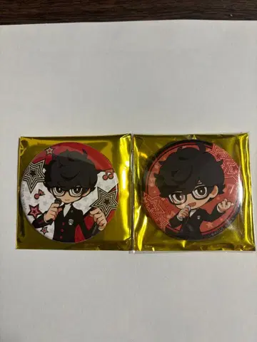 페르소나 5 택티카 P5T 캔뱃지 주인공 2종