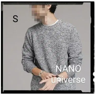 NANO universe [ 새상품급 ] 래번 편직 크루넥 니트