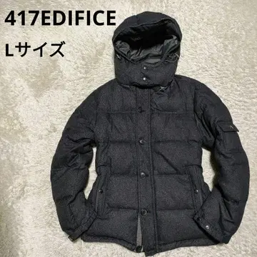 417EDIFICE 남성용 다운 자켓 그레이 L 사이즈