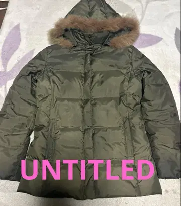 UNTITLED 올리브색 다운 자켓