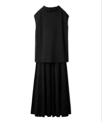 Mila Owen 드레이프 디자인 플레어 스커트 니트 SET 택 포함