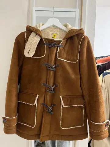 Raybeams 브라운 더플 코트