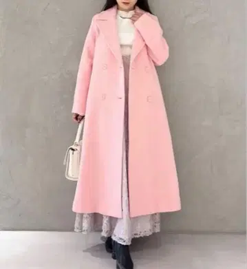 머큐리 듀오 핑크 롱 코트