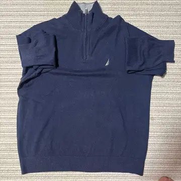 Nautica NAVTECH 네이비 하프 지퍼 트레이닝복