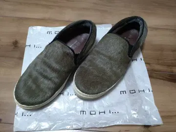 모히 MOHI 올리브 그린 송치 슬립온 size 37