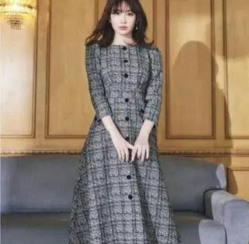 Herlipto Classic Tweed Midi Dress S