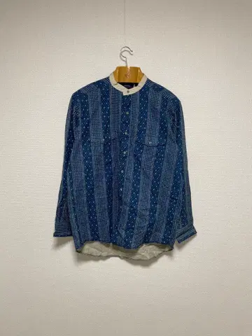 90s Wrangler 레어 디자인 희귀 패턴 프린트 긴팔 셔츠