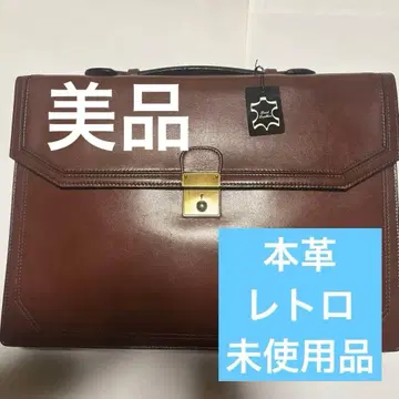 PILOT 파이롯트 케이스 비즈니스 백 브라운 서류 가방 가죽