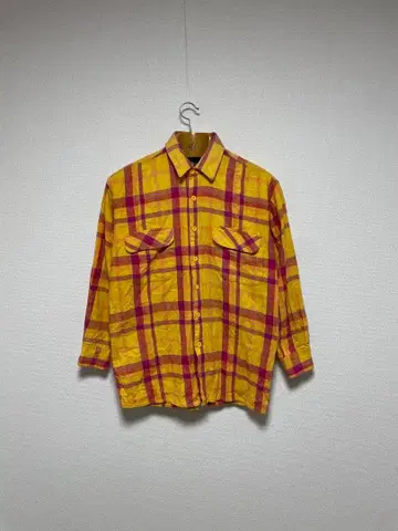 90s NAF NAF 굿 레귤러 플란넬 셔츠 긴팔 셔츠