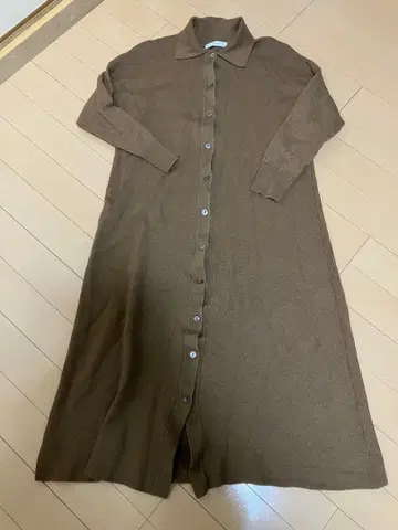 ANAYI 니트 롱 원피스 사이즈 38 브라운