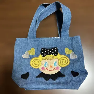 컬 컬렉션 데님 토트백