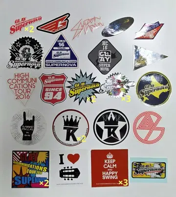 GLAY / TERU 프로듀스 스티커 30매