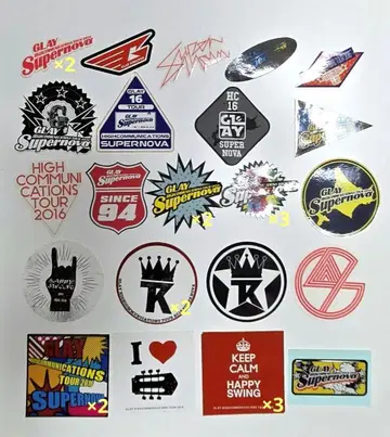 GLAY / TERU 프로듀스 스티커 30매