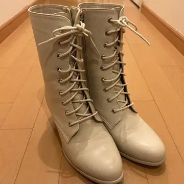 아이보리 레이스업 부츠 기모노용