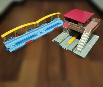 프라레일 조립식 프라레일 역 육교식 역 2개 세트