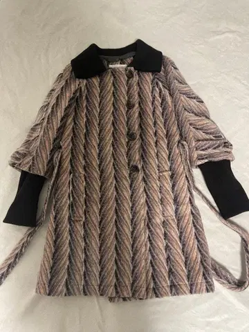 Praise 패턴 코트 3way 플레이즈