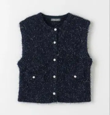 UNITED ARROWS 댄스얀 펄 버튼 베스트 프리 사이즈