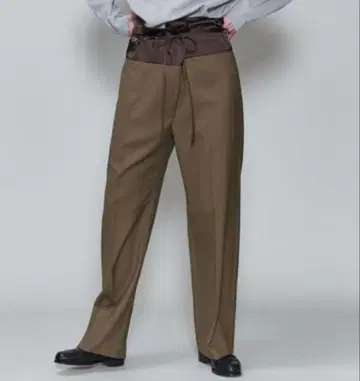 ROKU 울 새틴 팬츠 유나이티드 애로우즈 뷰티 앤 유스