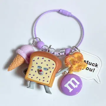 주렁주렁 키링 주렁주렁 가챠가챠 빵 도둑 ..