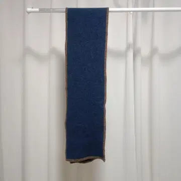 SHIPS 울 머플러 네이비 약 180cm x 27.5cm