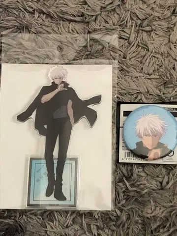 애니메이션 주술회전전 아크릴 스탠드 캔뱃지 고죠