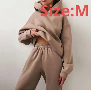 셋업 맨투맨 미사용 상하의 세트 여성용 무지 속기모 가을/겨울