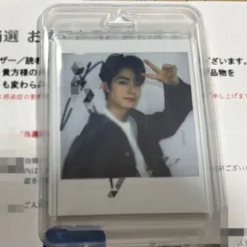 시오노 아키히사 친필 사인 폴라로이드