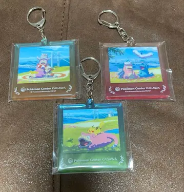 포켓몬 센터 카가와 아크릴 키링 컬렉션 3종
