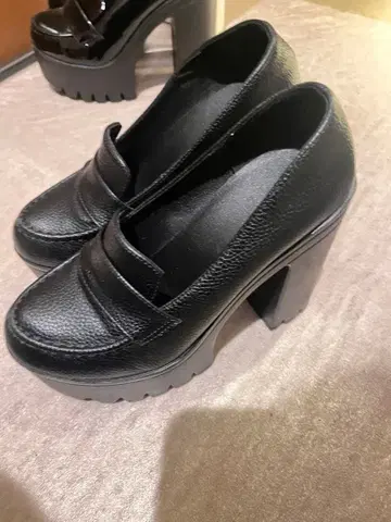 힐 슈즈 37 로퍼 통굽 13cm 2족 세트