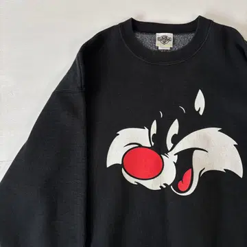 USA제 실베스터 캣 맨투맨 트레이닝복 블랙 L 사이즈 구제 의류