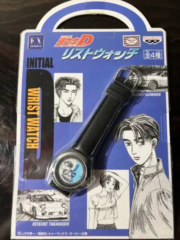 미사용 머리글자D 리스트 워치 손목시계 후지와라 타쿠미 타카하시 케이스케