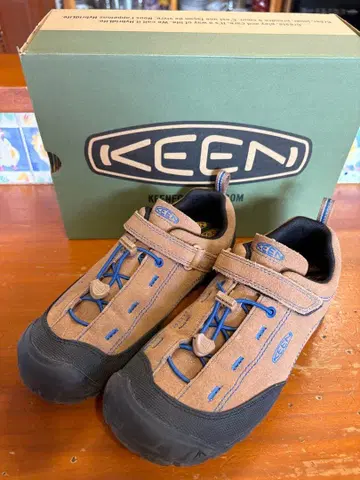 KEEN 킨 키즈 신발 브라운 블루 22.5cm