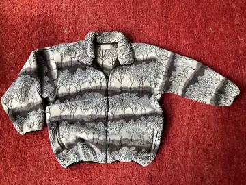 더플 스포츠웨어 플리스 자켓 구제 의류 올 패턴 설산 겨울 풍경