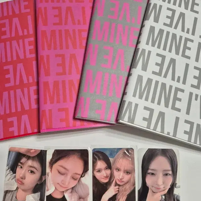 (기본포카모두포함+미공포4종)아이브 IVE MINE 앨범 4종 +비공굿