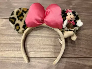 디즈니 레오파드 무늬 미니 머리띠