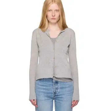 인기 신상 Toteme 토템 그레이 니트 스웨터 가디건