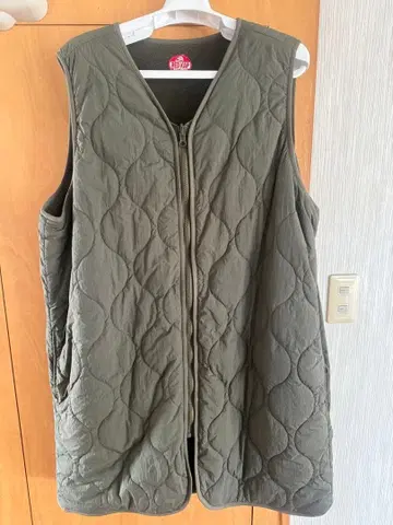 RED KAP 퀼팅 다운 베스트 올리브 그린