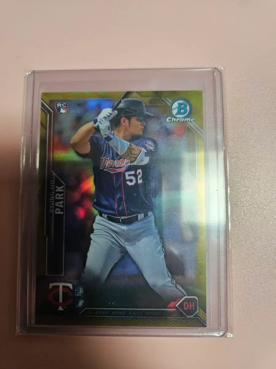 박병호 50장 한정 Bowman Chrome 골드 리플렉터 루키