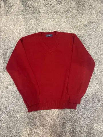 ANAHLY 빨간색 V넥 스웨터 M