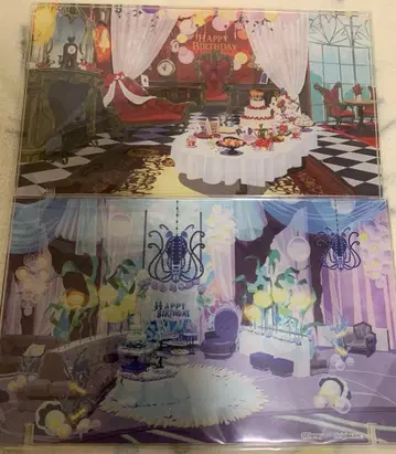 트위스테 배경 아크릴 스탠드 하츠라비유르 기숙사/옥타비넬 기숙사