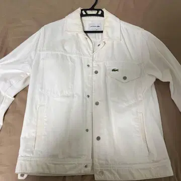 LACOSTE 화이트 데님 자켓