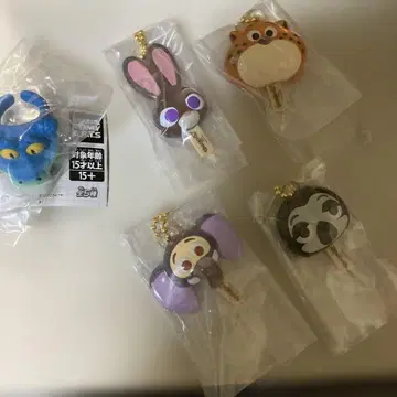 미사용 새상품 주토피아 아이스캔디 가챠 4개 세트