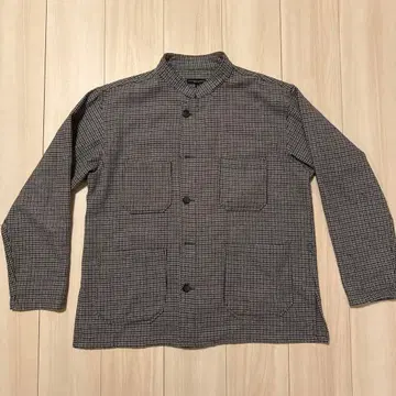 Engineered garments 체크 무늬 버튼 자켓