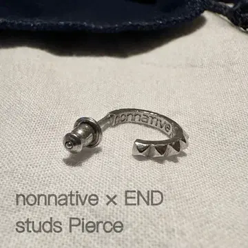 [ 레어 ] nonnative PIERCE STUDS 925 SILVER