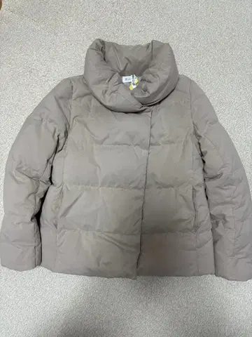 PLST 베이지 스탠드 카라 다운 자켓 L