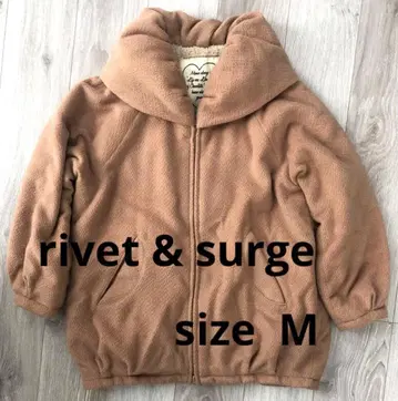 [ rivet&surge ] 카라 부착 베이지 아우터 M