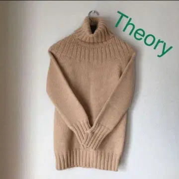 Theory 베이지 터틀넥 스웨터 사이즈 2
