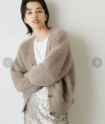 Whim Gazette 캐시미어 혼방 FOXEY 2way 가디건