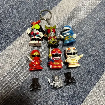 슈퍼전대 히어로 피규어 9체 세트