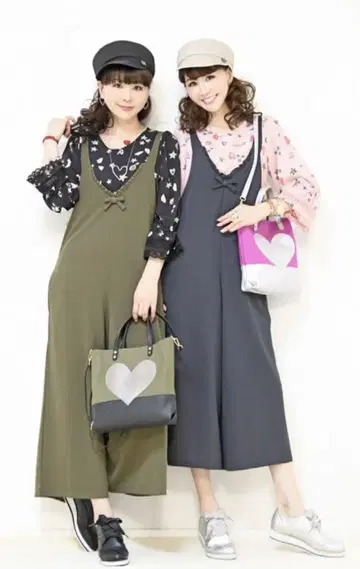 앤드러브 & LOVE 큐트한 리본 포인트 프릴 살로펫 차콜 S